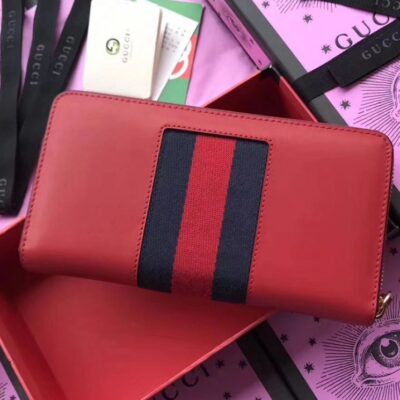 Gucci Sylvie leather zip around wallet 476083