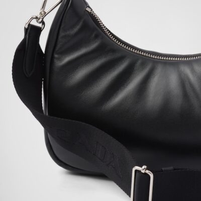 Padded nappa-leather Prada Re-Edition shoulder bag - Black