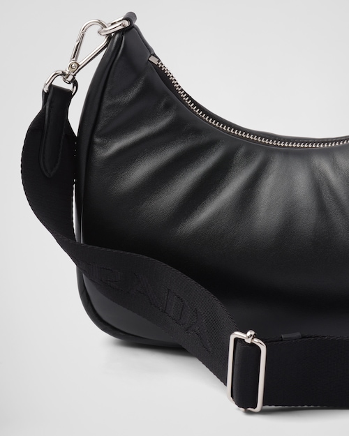 Padded nappa-leather Prada Re-Edition shoulder bag - Black