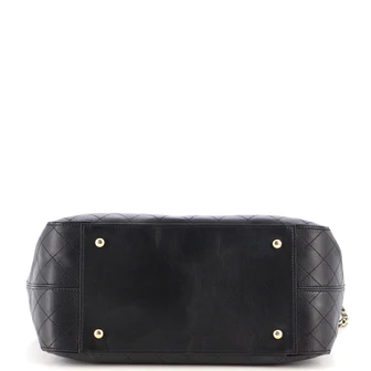Chanel Covered CC Shopping Tote Stitched Calfskin Medium