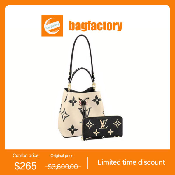 LOUIS VUITTON Neo Noe Claim Long Wallet 2 Piece Set Value Ref: M56889 + M80481