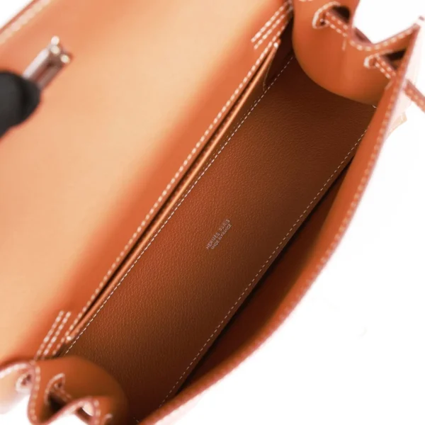 Hermès Kelly Danse Gold Evercolor Palladium Hardware