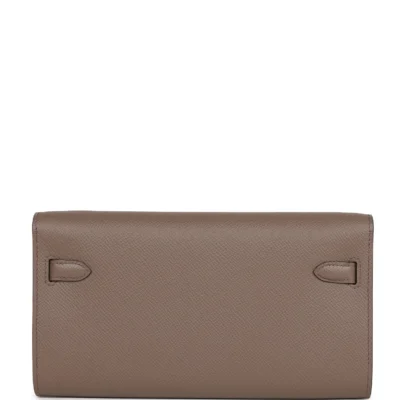 Hermès Kelly Wallet To Go Etain Epsom Palladium Hardware
