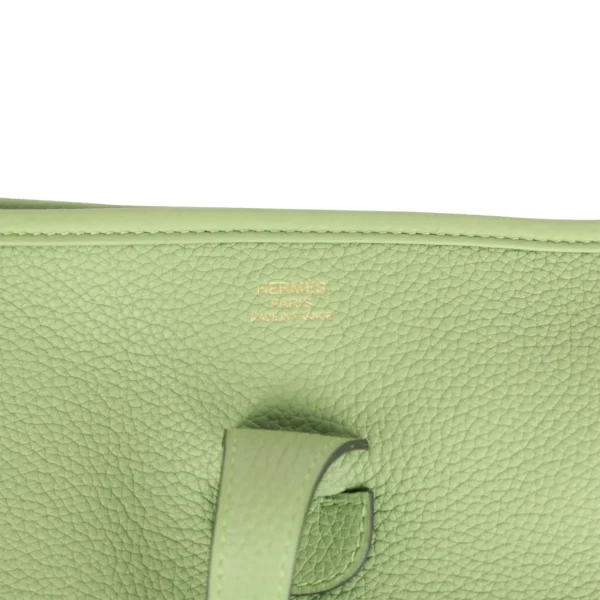 4b2a2b60a1cf9a62174f058bb7d4033f Hermès Evelyne III PM Vert Criquet Clemence Gold Hardware