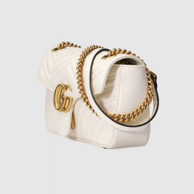 GG Marmont small shoulder bag White