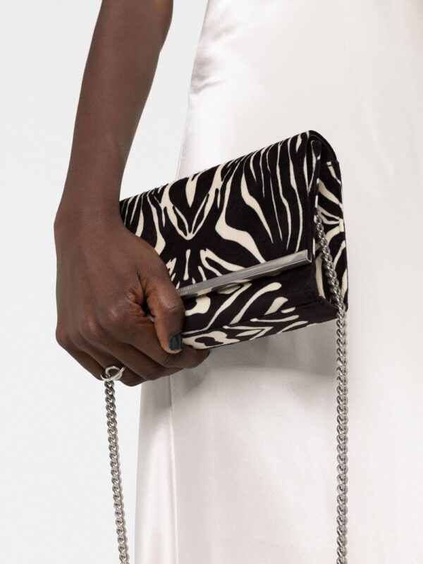 حقيبة صغيرة YSL Crossbody بلون Zebra Print