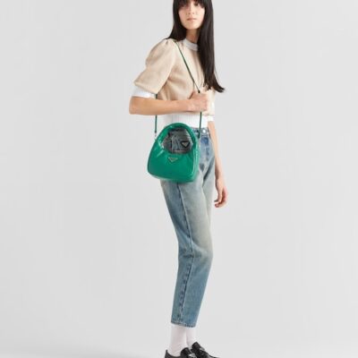 Prada Soft padded nappa leather mini-bag - Mango