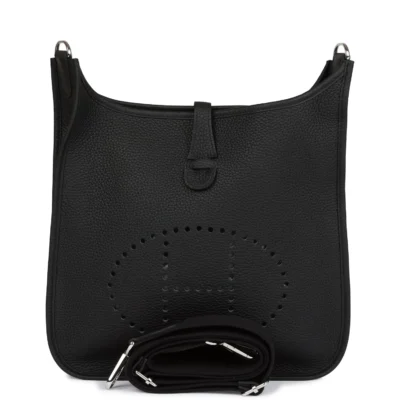 Hermès Evelyne III PM Black Clemence Palladium Hardware