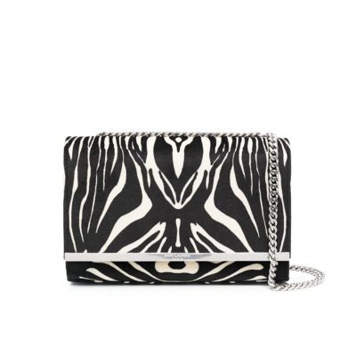 حقيبة صغيرة YSL Crossbody بلون Zebra Print