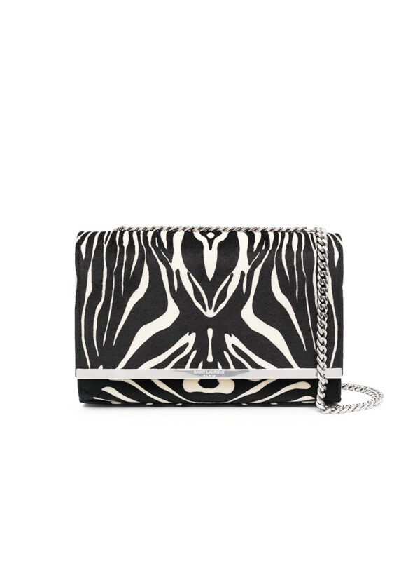 حقيبة صغيرة YSL Crossbody بلون Zebra Print