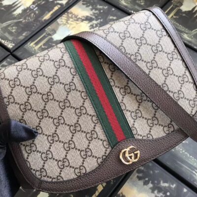Gucci Ophidia GG small shoulder bag 601044 Dark Coffee