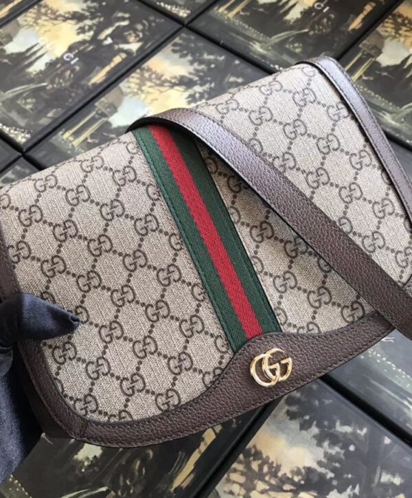 Gucci Ophidia GG small shoulder bag 601044 Dark Coffee