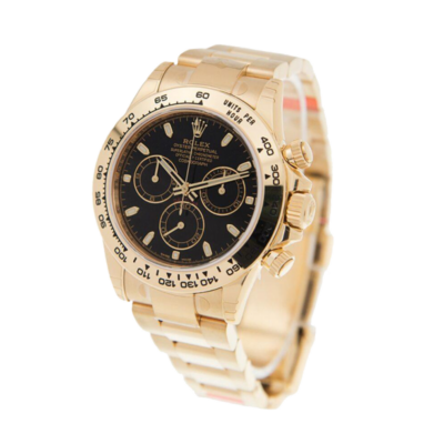 Rolex Daytona 116508BKSO 40MM Black Dial Yellow Gold-tone Case