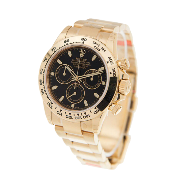 Rolex Daytona 116508BKSO 40MM Black Dial Yellow Gold-tone Case