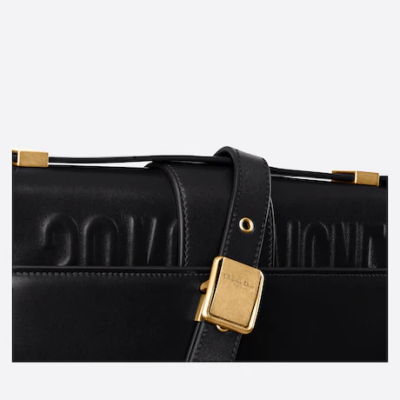 30 MONTAIGNE BAG Black Box Calfskin
