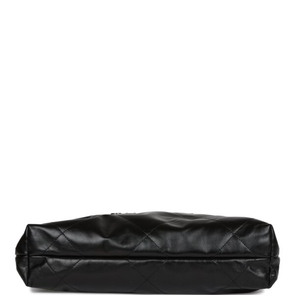 Chanel Small 22 Bag SO Black Calfskin Black Hardware