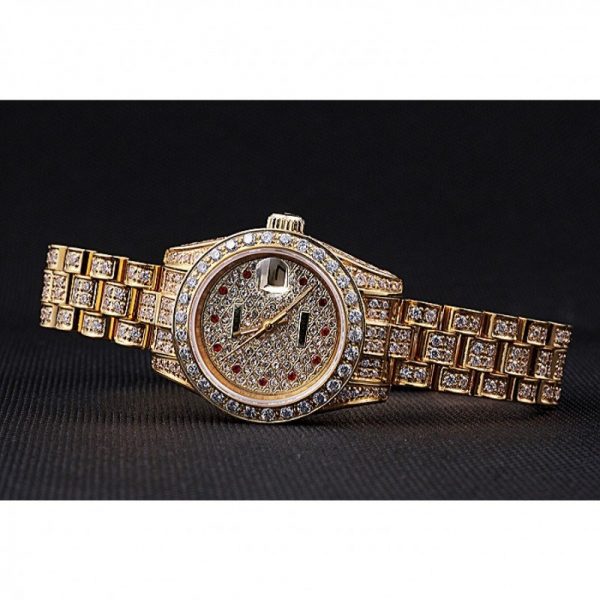 ساعة نسائية رولكس Datejust 622024 مينا باللون الأبيض