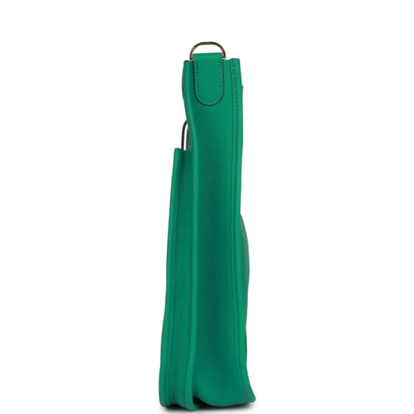 4fa549cb7db41cbe92e24fe3fc112fe7 Hermès Evelyne III PM Vert Jade Clemence Gold Hardware