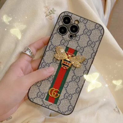 5-23 GG Classic Leather iPhone Case
