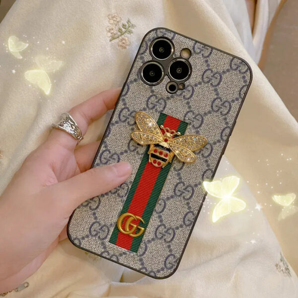 5-23 GG Classic Leather iPhone Case