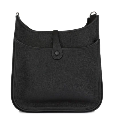 Hermès Evelyne III PM Black Clemence Palladium Hardware