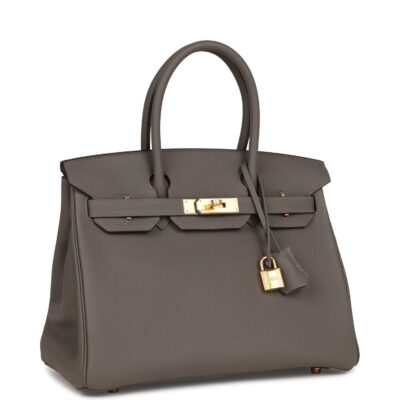 Hermès Birkin 30 Gris Meyer Togo Gold Hardware