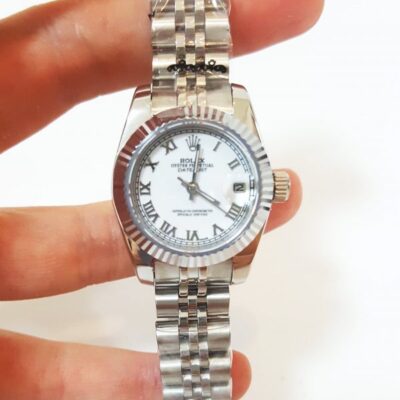 新款 Rolex Datejust 179174: Elegant Combination 白色 表盘 粉色 金属 腕表