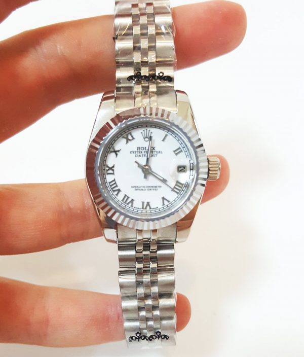 新款 Rolex Datejust 179174: Elegant Combination 白色 表盘 粉色 金属 腕表