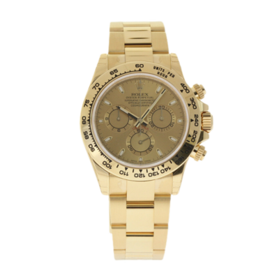 Rolex Daytona 116508CSO 40MM Champagne Dial Yellow Gold-tone Case