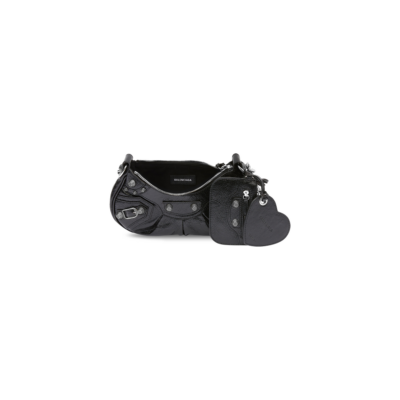 WOMEN'S LE CAGOLE XS SHOULDER BAG WITH CHAIN IN BLACK