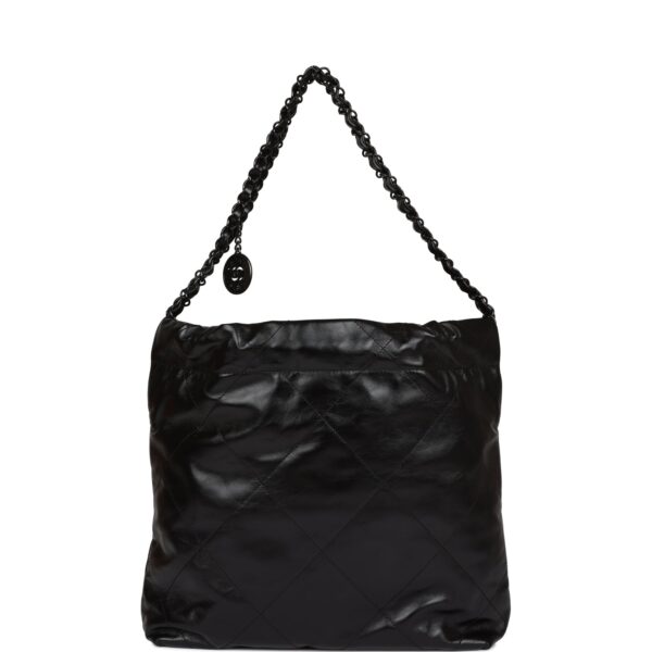 Chanel Small 22 Bag SO Black Calfskin Black Hardware