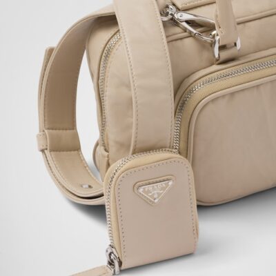 514108b248634da7b62cd43dcc55aac0 Prada Antique nappa leather multi-pocket top-handle bag - Desert Beige