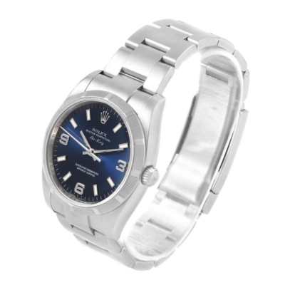 Rolex Air-king 114210BLSO 36MM Blue Dial Silver-tone Case