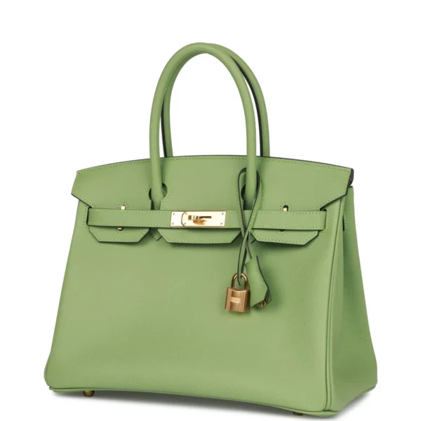 Hermès Birkin 30 Vert Criquet Epsom Gold Hardware