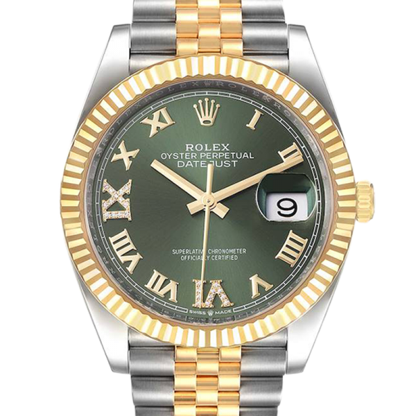 Rolex Datejust m126233-0025 36MM Green Dial Silver-tone Case