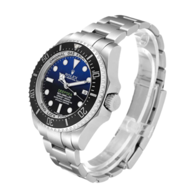 ساعة رولكس Sea-Dweller 116660-98210 44MM Deep مينا باللون الأزرق بعلبة فضية
