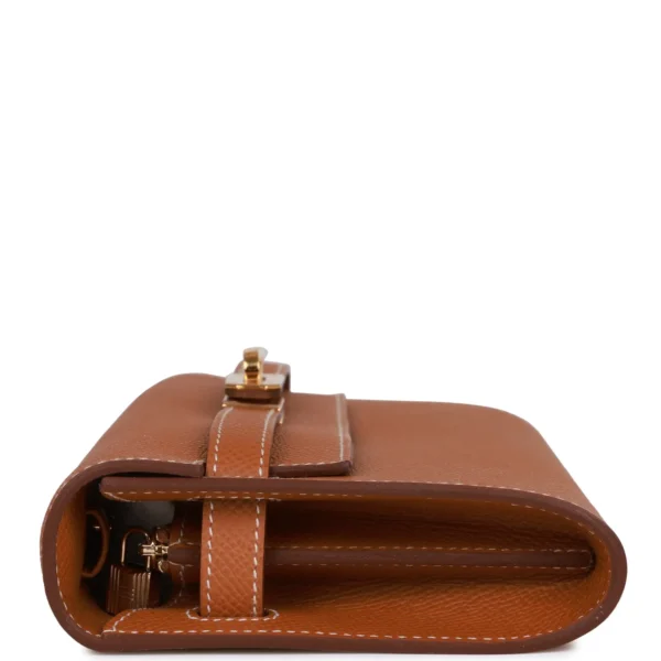 Hermès Kelly Wallet To Go Gold Epsom Gold Hardware