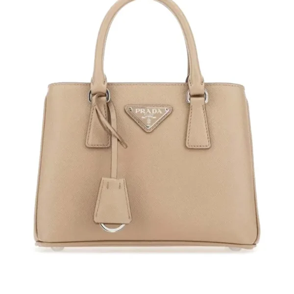 Prada Galleria Saffiano Leather Mini Bag in Cameo Beige