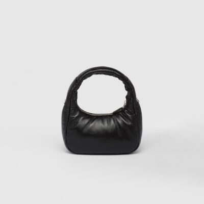 Prada Soft padded nappa leather mini-bag - Black