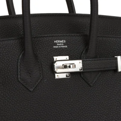 Hermès Birkin 25 Black Togo Palladium Hardware