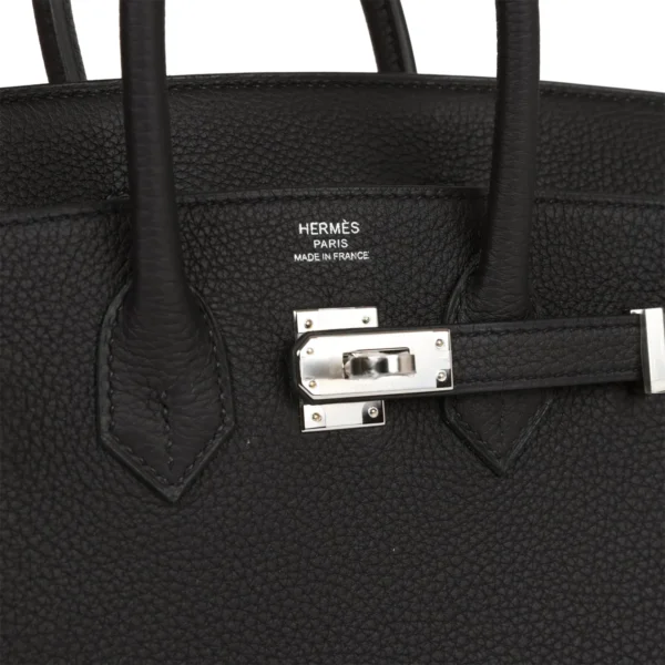 Hermès Birkin 25 Black Togo Palladium Hardware