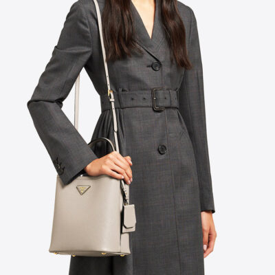 Prada Medium Saffiano Leather Prada Panier Bag