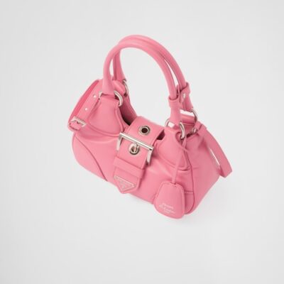 Prada Moon padded nappa-leather bag - Geranium Pink