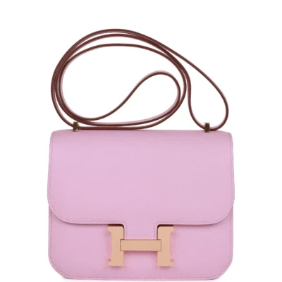 5711c2f94b39eaf9ecdc26342e2dde90 Hermès Constance 18 Mauve Sylvestre Epsom Rose Gold Hardware
