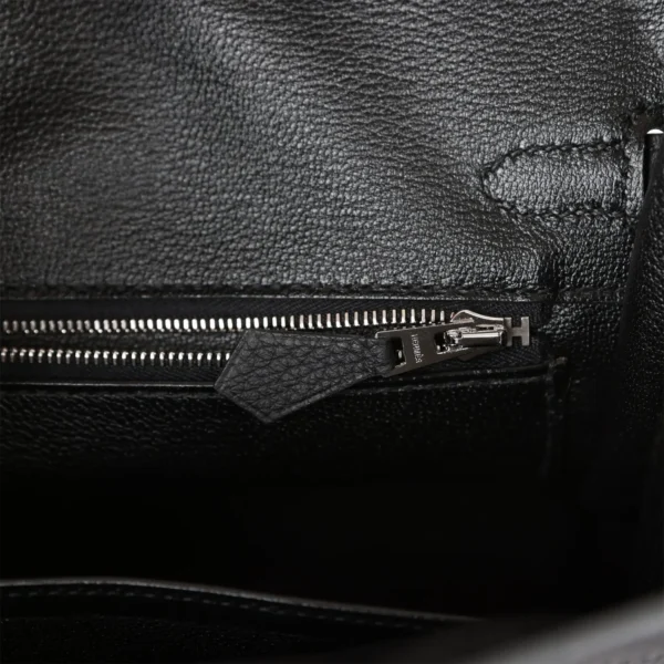 Hermès Birkin 25 Black Togo Palladium Hardware
