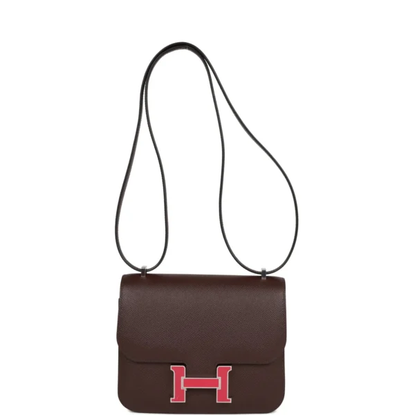 Hermès Constance 18 Rouge Sellier Epsom Palladium Hardware