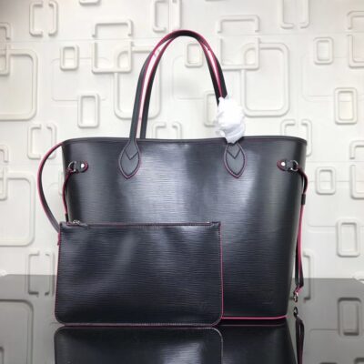路易威登 Neverfull MM Noir Epi 皮革 M54185 包
