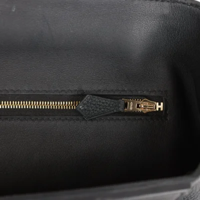 Hermès 24/24 Bag 29 Black Togo and Swift Gold Hardware