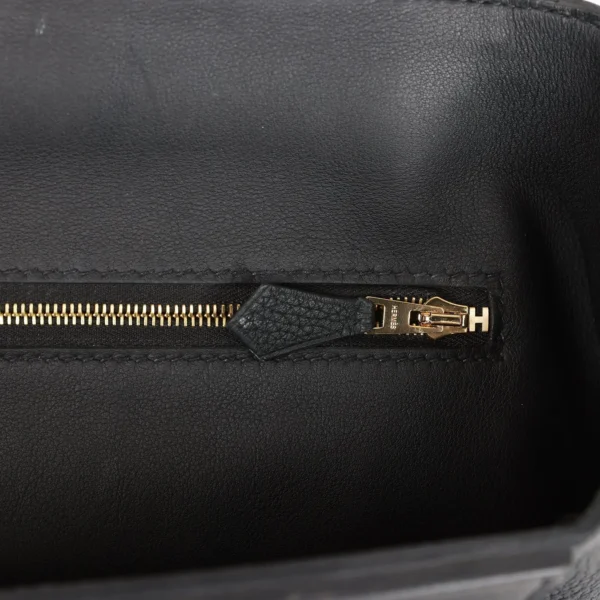 Hermès 24/24 Bag 29 Black Togo and Swift Gold Hardware
