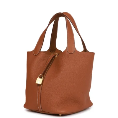 Hermès Picotin Lock 22 Gold Clemence Gold Hardware